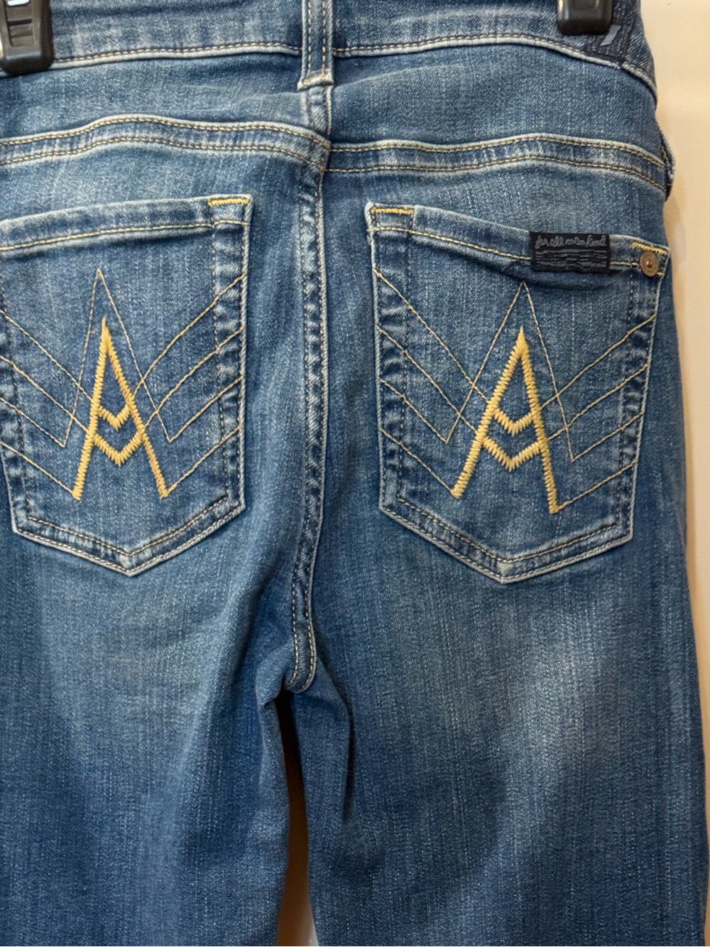7 For All Mankind Women's Medium Blue Flare Jeans